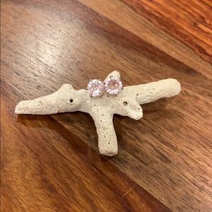 Vintage Pink Stud Earrings
